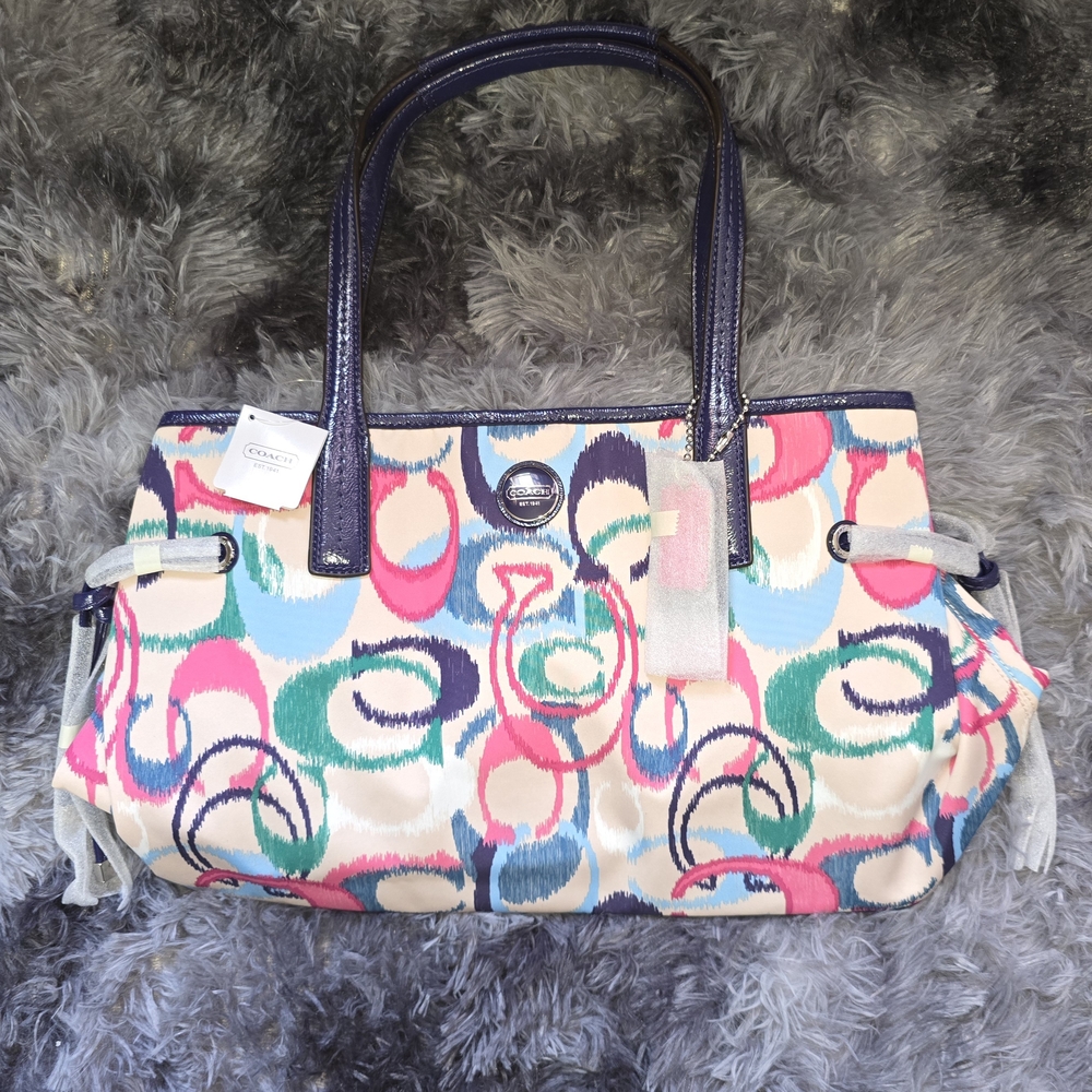 Coach Multicolor Canvas Tote Bag